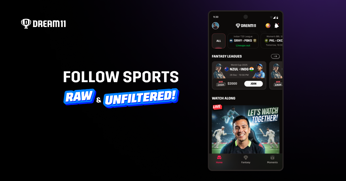 Dream11 fantasy sports app